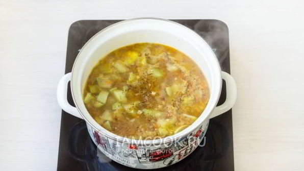 суп-пюре из кабачков с плавленным сыром