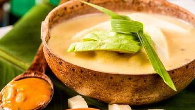 Суп-пюре из картофеля с авокадо