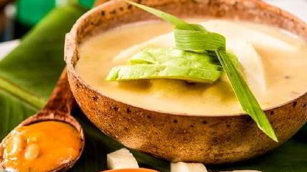 Суп-пюре из картофеля с авокадо