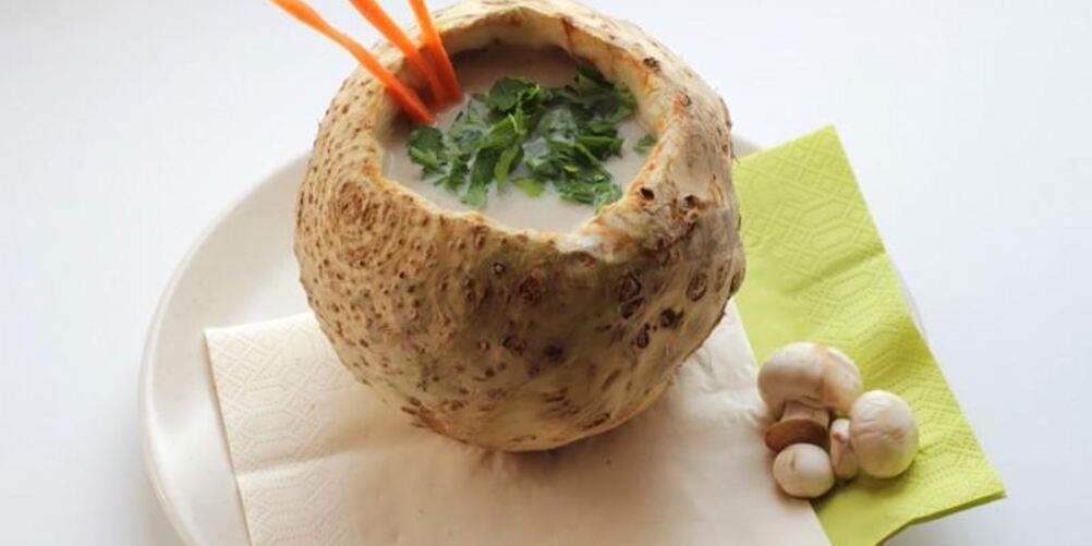 Рецепт суп-пюре из корня сельдерея в сельдерее