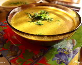 Суп-пюре из моркови и шпината