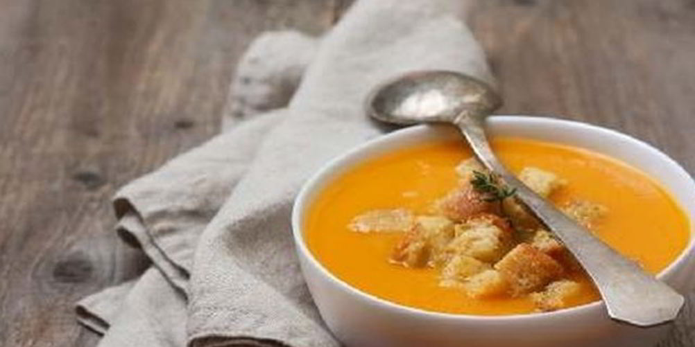 Рецепт суп-пюре из моркови с гренками