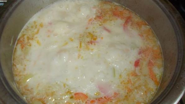 суп-пюре из морской рыбы