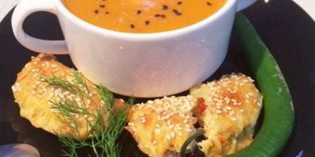 Рецепт суп-пюре из печеных перцев