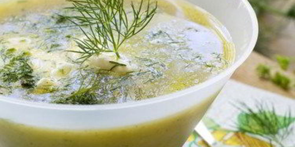 Рецепт суп-пюре из рукколы с козьим сыром