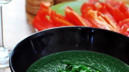 Суп-пюре из шпината