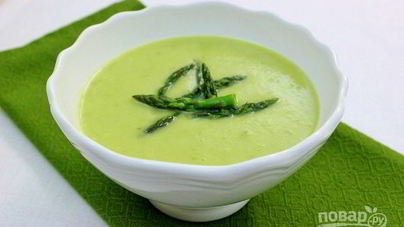Суп-пюре из спаржи
