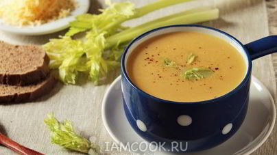 Суп-пюре из стеблевого сельдерея