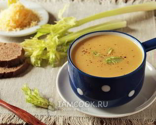Суп-пюре из стеблевого сельдерея