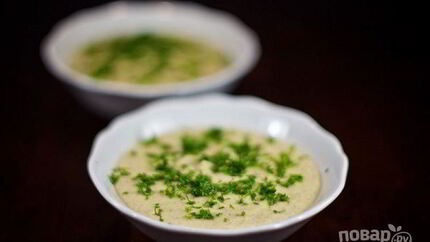 Суп-пюре из свежих грибов