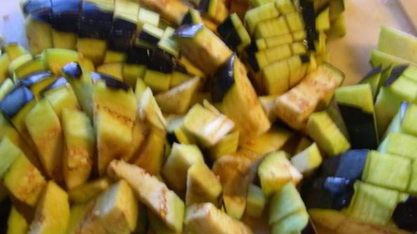 суп-пюре из тыквы и баклажанов