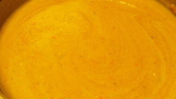 суп-пюре из тыквы и баклажанов