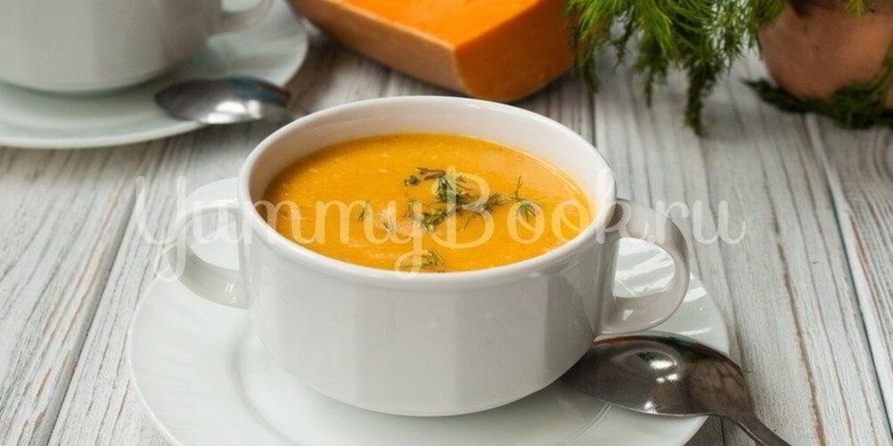 Рецепт суп-пюре из тыквы с сыром
