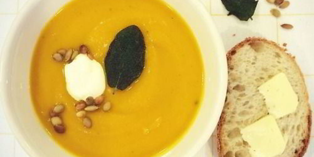 Рецепт суп пюре из тыквы с яблоком