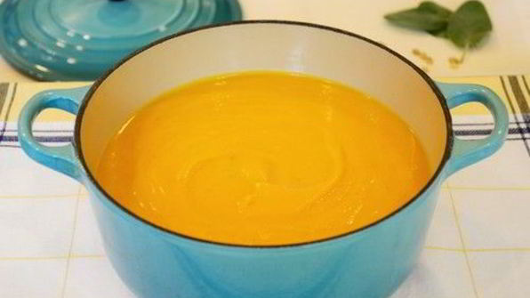 суп пюре из тыквы с яблоком