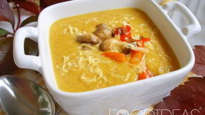 Суп-пюре из тыквы со сливками