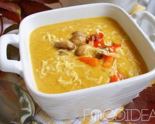 Суп-пюре из тыквы со сливками