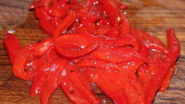 суп-пюре из запеченной тыквы с перцами