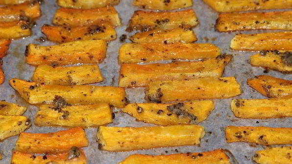 суп-пюре из запеченной тыквы с перцами