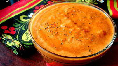 Суп-пюре из запеченных овощей