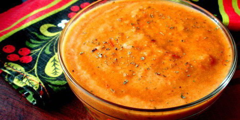 Рецепт суп-пюре из запеченных овощей