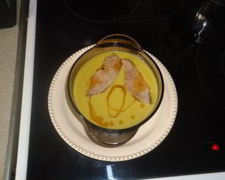 Суп-пюре из зеленого горошка с яблоками