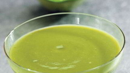 Суп-пюре из зеленого горошка