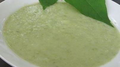 Суп-пюре из зеленой фасоли