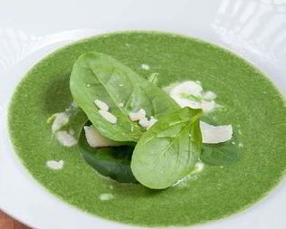Суп-пюре с базиликом