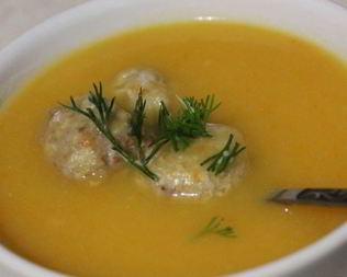 Суп-пюре с фрикадельками