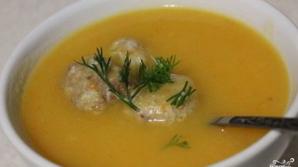 Суп-пюре с фрикадельками