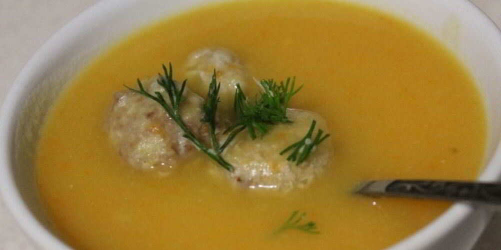Рецепт суп-пюре с фрикадельками
