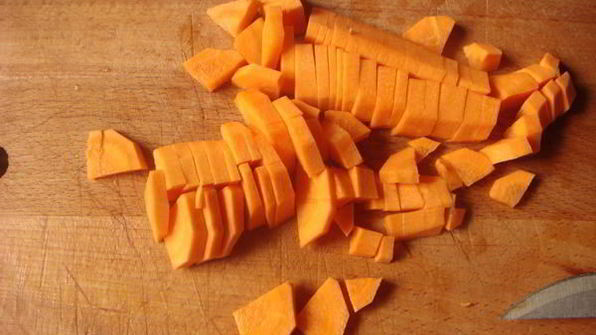 суп-пюре с креветками и картофелем