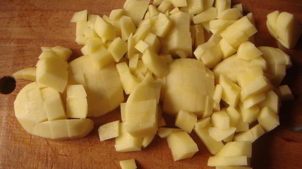 суп-пюре с креветками и картофелем