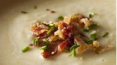 Суп-пюре с луком-пореем