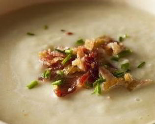 Суп-пюре с луком-пореем