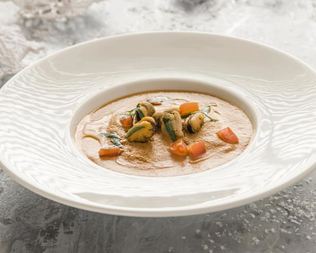 Суп-пюре с мидиями