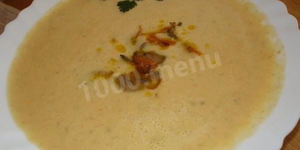 Рецепт суп-пюре с тыквой и грибами