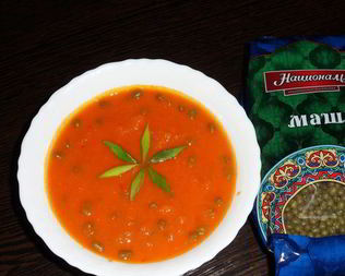 Томатный суп-пюре с машем