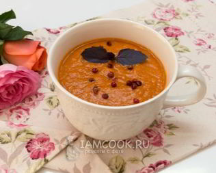 Томатный суп-пюре с нутом