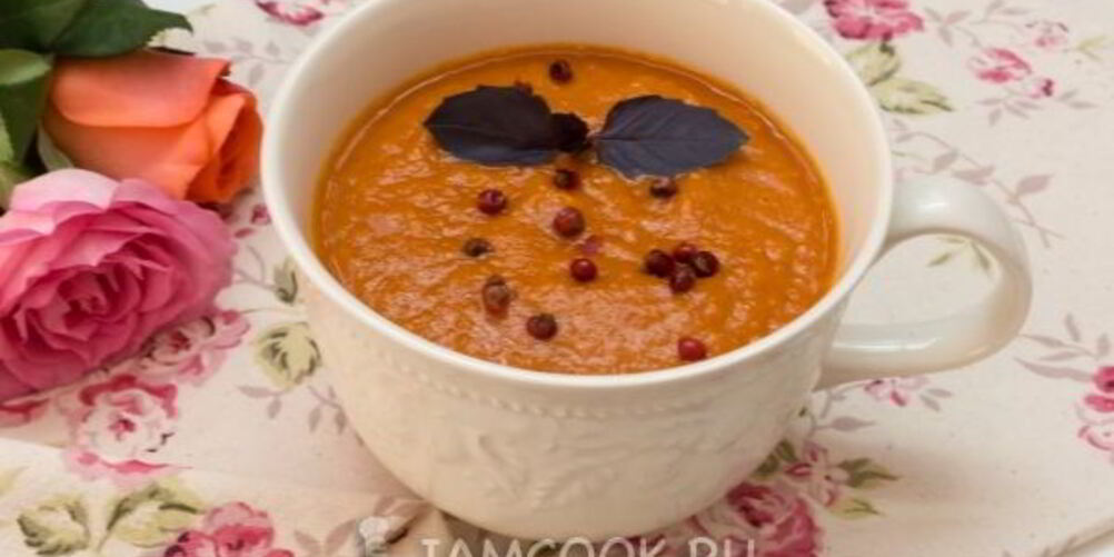 Рецепт томатный суп-пюре с нутом