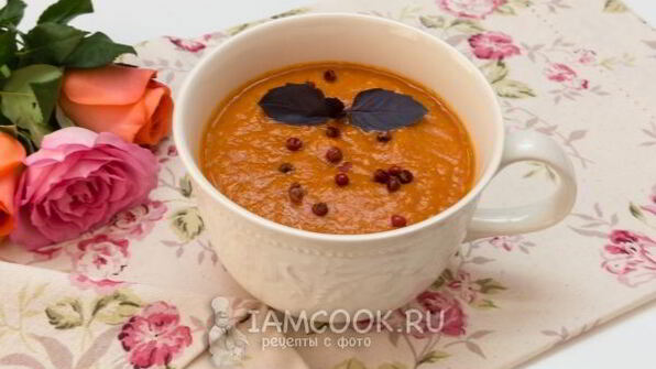 томатный суп-пюре с нутом