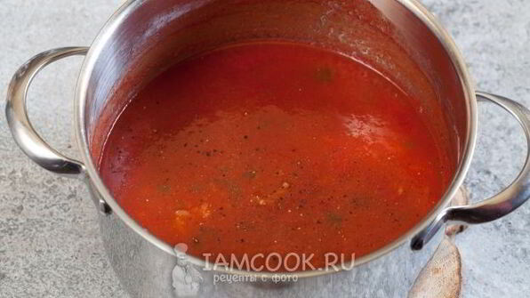 томатный суп-пюре с рисом