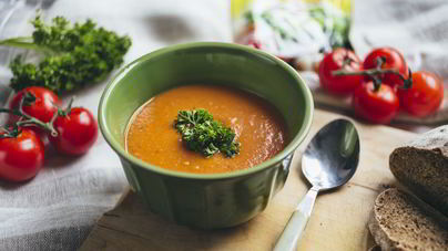 Томатный суп-пюре с розмарином