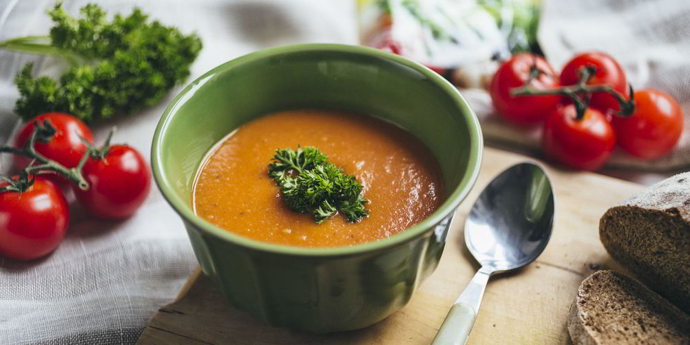 Рецепт томатный суп-пюре с розмарином