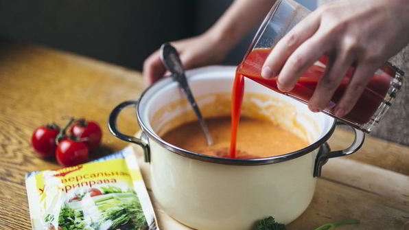 томатный суп-пюре с розмарином