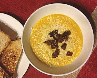 Тыквенный суп-пюре с бананом