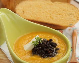 Тыквенный суп-пюре с чечевицей