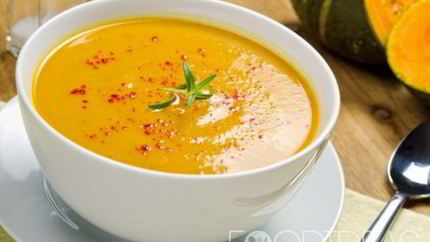 Тыквенный суп-пюре с сыром