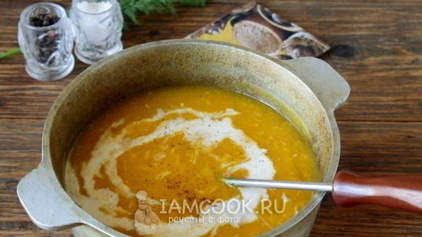 тыквенный суп-пюре со сливками